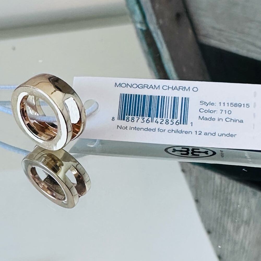 Tory Burch - Monogram “O” initial charm, NWT - Picture 3 of 4